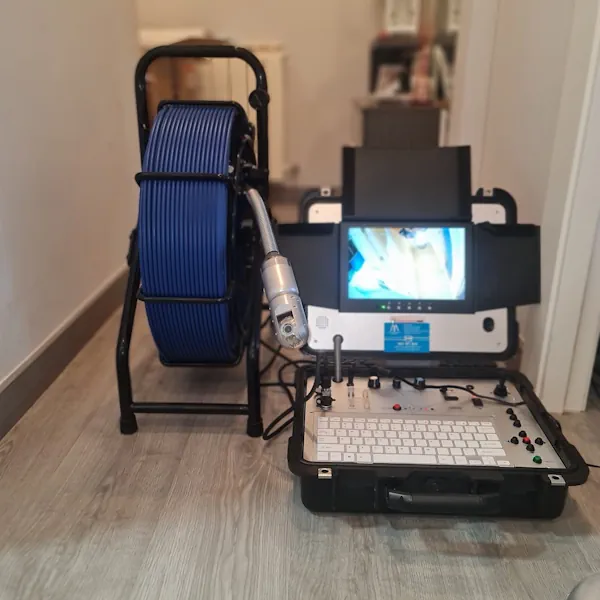 Cámara de TV para atascos con monitor