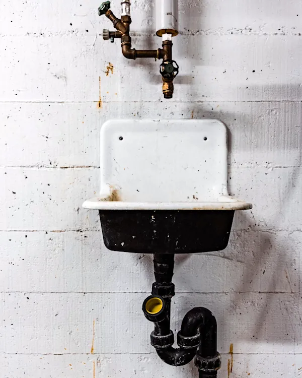 Lavabo en mal estado